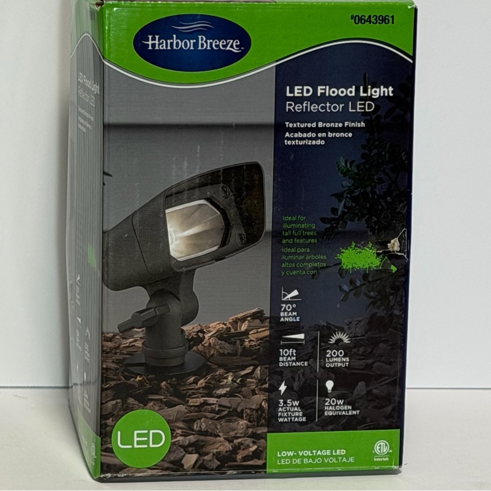 Harbor Breeze LED Flood Light Reflector LED 3.5Watt #0643961 Bronze